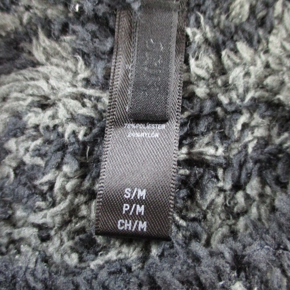SKIMS Cozy Houndstooth Sweater Unisex Small Onyx Soft Fuzzy Lounge Comfort NWOT - Picture 4 of 9
